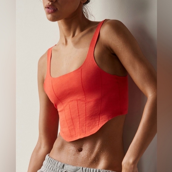 NWT. FP Movement String Core Corset Crop Top. Size M/L MSRP $44 - Picture 1 of 5